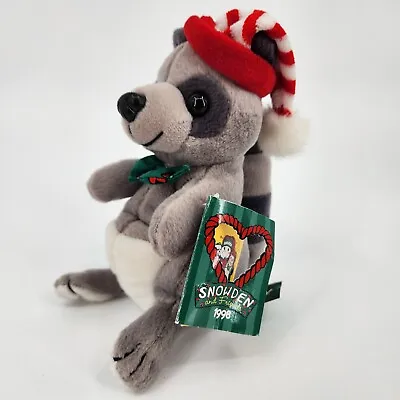 Vintage 1998 Commonwealth Plush Christmas Raccoon Stuffed Animal Toy 10  • $10.39
