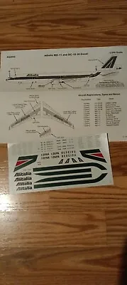 Aviagraphics Decals 1/200 Alitalia DC-10 Hasegawa..nice! • $6.95