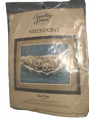 Adorable New  Unopened Vintage Something Special Needlepoint Kit “Seal Pups” • $25