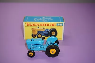 Matchbox No 39 Ford Tractor Blue Boxed • £68.99