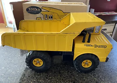 Vintage Metal Mighty-Tonka Yellow Dump Truck No. 3900 W/original Box - Used • $299