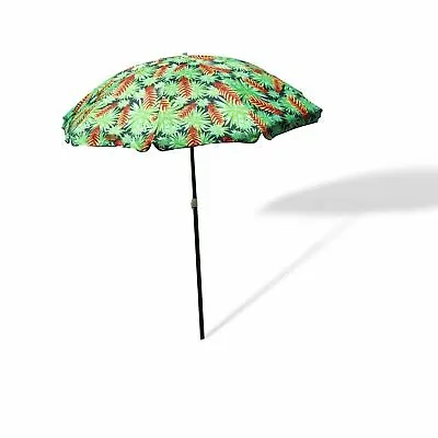 Beach Umbrella Outdoor 1.8m Sun Shade W/ Carry Bag Tilt Pool Summer Protection • $59.95