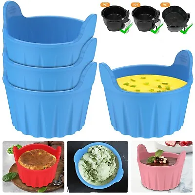 Air Fryer Egg Poacher Silicone Egg Poaching Cups Easy Silicone Baking Cups • £4.69