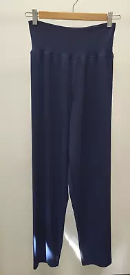 Trousers Kim & Co Harem Blue Elasticated Waist Tapered T2682 R6090 • $16.17