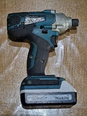 Makita TD127D 18V G-Series Li-ion Cordless Impact Driver With Battery Untested • £26.75