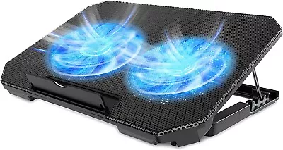 LIENS Laptop Cooling Pad With Adjustable Height Two 5.1 Inches Fan 2 USB-Au • $40.75