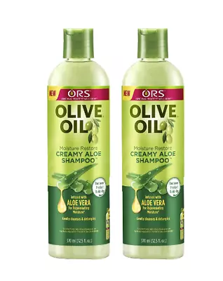 ORS Organic Root Stimulator Olive Oil Creamy Aloe Shampoo 370ml 12.5oz Pack Of 2 • £15.72