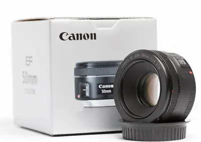 Canon EF5018ST EF 50mm F/1.8 STM Lens + Extra Lens Cover • $169
