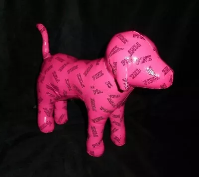 12  Big Victoria's Secret Pink Pleather Dog Store Display Stuffed Animal Plush • $49