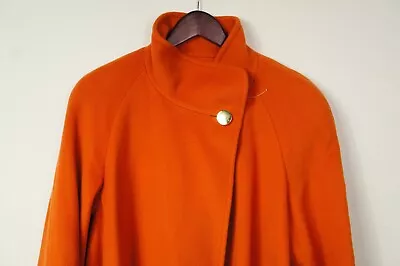 Absolutely Stunning 100% Virgin Wool Orange Women's Oversized Winter Coat Cape! • $150