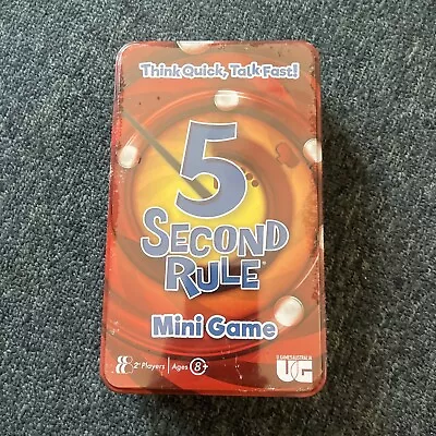 *New Sealed* 5 Second Rule Tinned Board Game - 04475TIN • $22.50