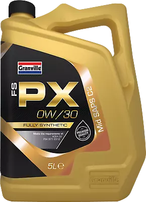 £36.90 • Buy Granville 0893 FS-PX 0W/30 Fully Synthetic Engine Oil 5 Litre Single