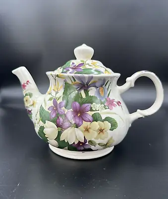 Vintage Sadler Of England Duchess Teapot Spring Violets Flowers • $28