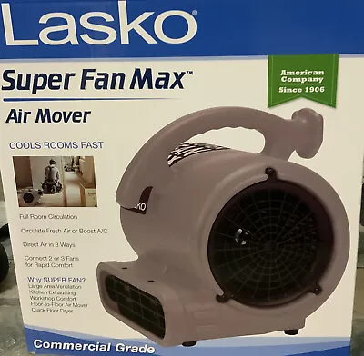 ⚡️Lasko Super Fan Max Air Mover - Full Room Circulation 3 Speed 2 Outlet 110v • $54.99
