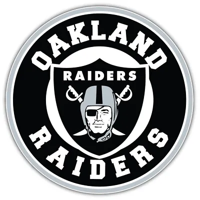 Oakland Raiders Logo NFL Sport Car Bumper Sticker Decal  SIZES  • $3.75