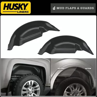 Husky Liners 79121 Black Rear Wheel Well Guards For 2015-2020 Ford F-150 Truck • $159.99