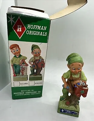 Vintage Hoffman Distill Mini Decanter Mr. Mechanic Leprechaun W Original Box • $25.49