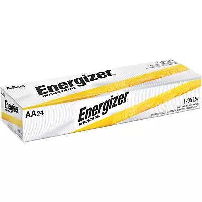 24 Energizer Industrial AA Alkaline Batteries (EN91 LR6) • $17.39