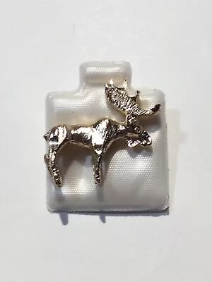 Lapel Pin Moose Mini-Pin Pinback Wildlife Forever Gold Plated • $8.95