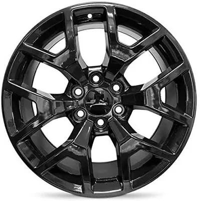 New Wheel For 2014-2022 GMC Sierra 1500 20 Inch Gloss Black Alloy Rim • $285.88