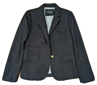 J CREW Black Wool Schoolboy Blazer Sz 0 • $39.99