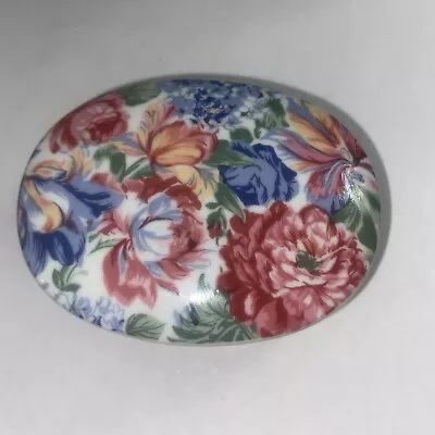 Ceramic Flower Trinket Box • $10.75