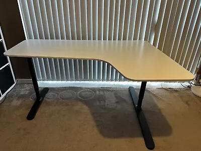 IKEA Bekant Right Corner Desk In White (mint Condition) • £170