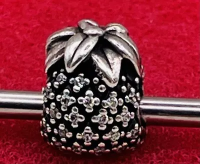 Pandora Cubic Zirconia : Sparkling Pineapple 🍍 Charm Sterling Silver #791293CZ • £15