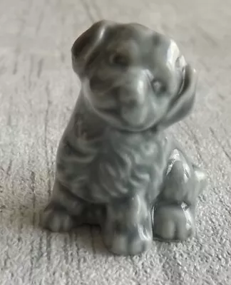 Vintage Wade Whimsies - Grey Dog - Wade Whimsies Grey Puppy - 1970's • £1.99