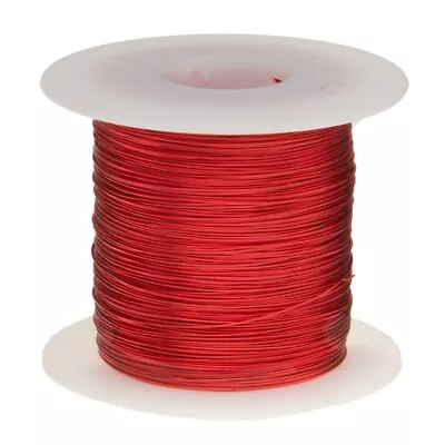 23 AWG Gauge Heavy Copper Magnet Wire 1.0 Lb 625' Length 0.0249  155C Red • $27.31