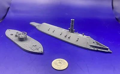 USS Monitor & CSS Virginia - 1:350 Ship Models • $19