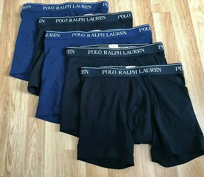 Polo Ralph Lauren Men 1 X Stretch Cotton Pouch Trunks Boxer L  XL XXL BLUE BLACK • £12.89