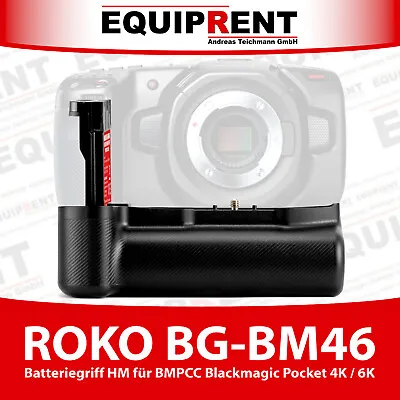 ROKO BG-BM46 Battery Handle For 3x LP-E6 Battery And BMPCC 4K/6K (EQ339) • £96.98
