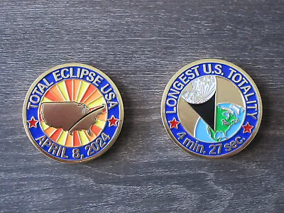 2024 Total Eclipse Commemorative Coin - 3-pack • $75