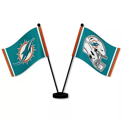 Miami Dolphins Desk Flags • $14.95