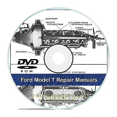 Ford Model T Shop Repair Manuals Construction Operation Guides CD V48 • $8.99