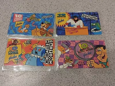 Lot Of 4 Vintage 1995 Yoohoo Cartoon Network Promo Calling Cards 10 Minutes  • $5