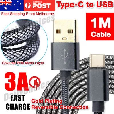 $8.95 • Buy USB C Type C Charger Cable Fast Charging Lead For Samsung S8 S9 S10 S20 S21 S22