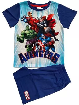 New Marvel Avengers Pyjamas.t-shirt And Shorts.5-6yrs. • £5.49