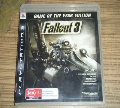 Sony PlayStation 3 PS3 Game - Fallout 3 (GOTYE) • $14.99