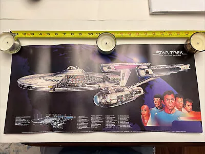 Star Trek MOTION PICTURE USS ENTERPRISE CUT-AWAY Poster 1979 23x10.75 Kimble • $20