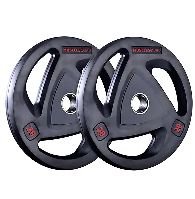 Weights - Olympic Weight Plates Tri - Multi Gym Gym Equipment - MuscleSquad  • £14