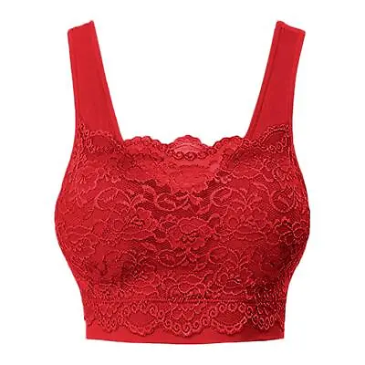 1pcs Genie Milana Lace Sports Bra Flowers Cami Top Pads Women Underwear • $18.99