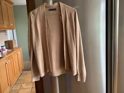 M&S Collection Cardigan Camel Colour Edge To Edge. Long Sleeve Size S. VGC • £5