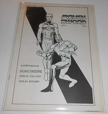 ARKEN SWORD No.11 Fanzine 1984 Key ALAN MOORE Miracleman Captain Britain Warrior • £200