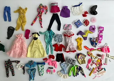 Lot Of Vintage Mattel Barbie Doll Clothes Pants Dresses Accessories 70s 80s 90s • $24.95