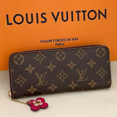 Louis Vuitton Monogram Portefeuille Clemence M68314 Round Zip Wallet GI0168 • $279.90