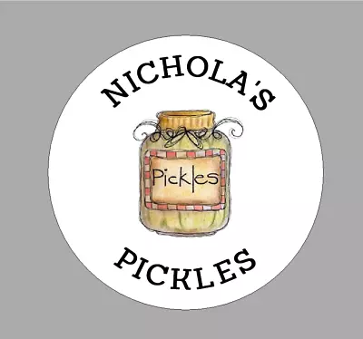 X24 Pickles Chutney Jar Stickers Personalised Homemade Preserve Sticky Labels • £2.70