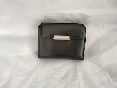 Mandarina Duck Black Leather Wallet Card Holder • $52.99