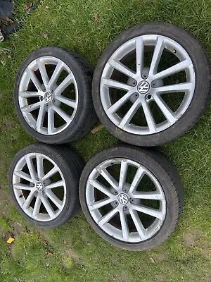 Genuine Vw 18” Alloy Wheels With Tyres Set Of 4 Ronal Fit Golf Caddy Vag 5 X 112 • $466.71